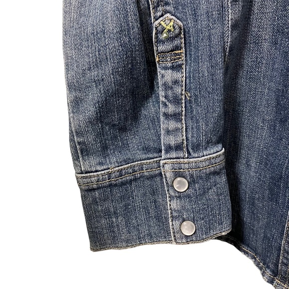 Petrol Jeans Ashley Embellished Denim Snap Shirt - Picture 4 of 12